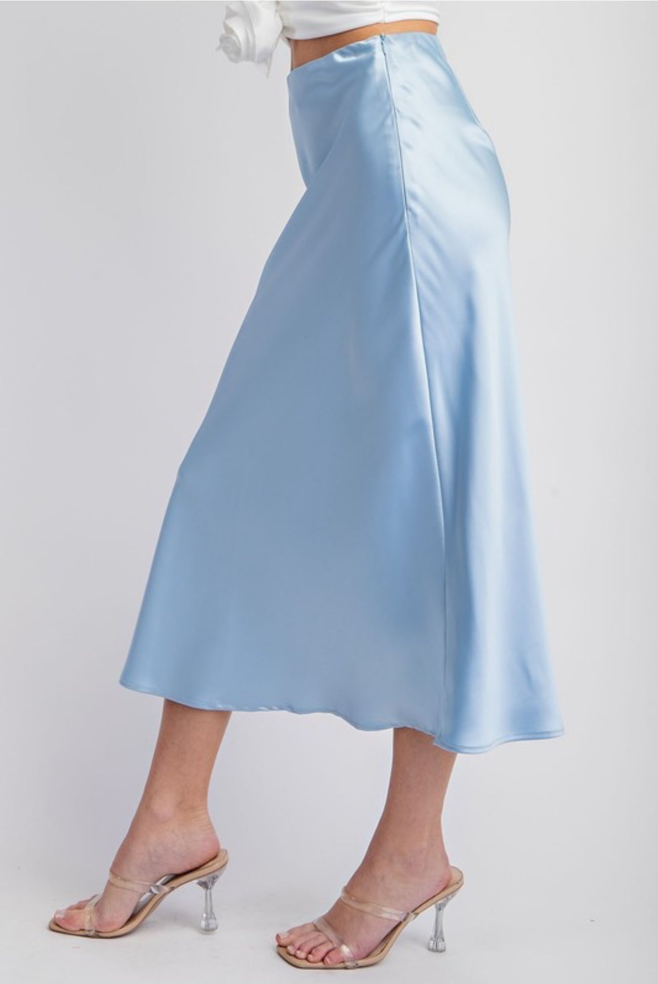 Baby Blue Silk skirt